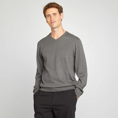 Pull basique en maille unie