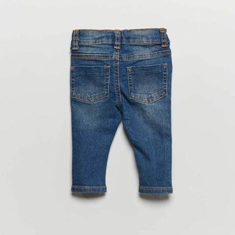 Jean slim stretch à taille ajustable