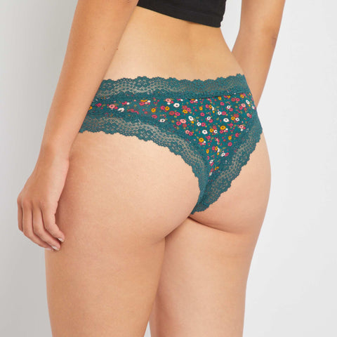 Lot de 2 tangas microfibre