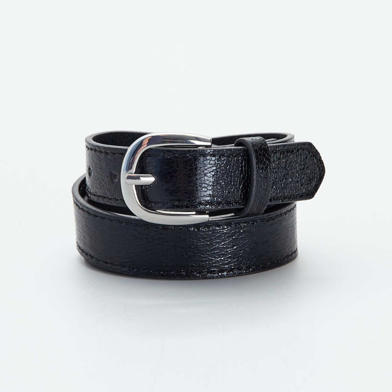 Ceinture texturée et irisée – Noir – Kiabi Maroc