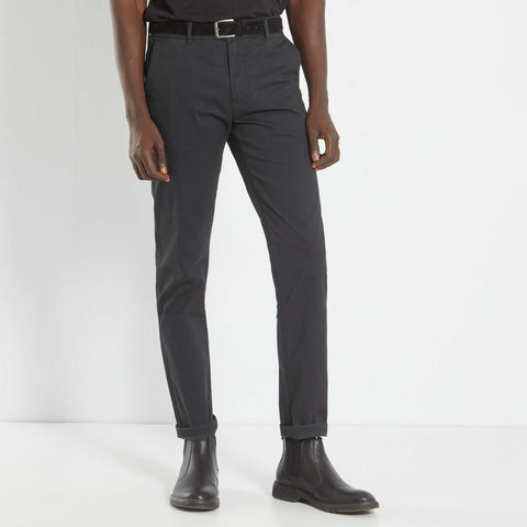 Chino slim avec ceinture - L32