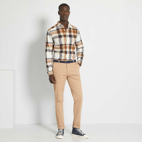Chino slim avec ceinture - L32