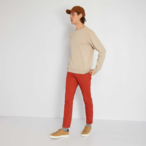 Chino slim avec ceinture - L32