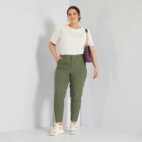 T-shirt pur coton manches brodées