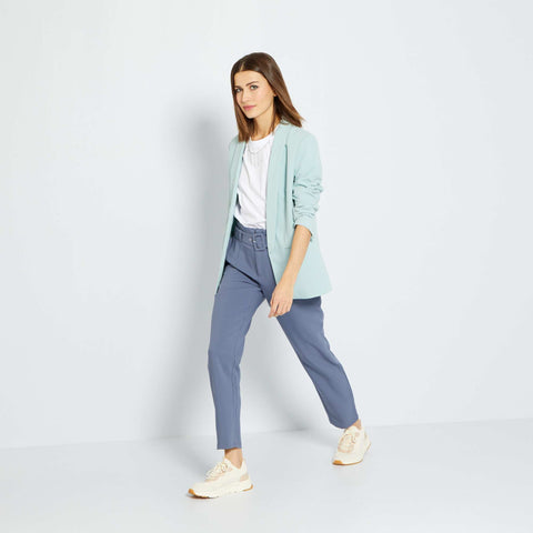 Veste blazer mi-longue