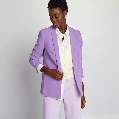 Veste blazer mi-longue