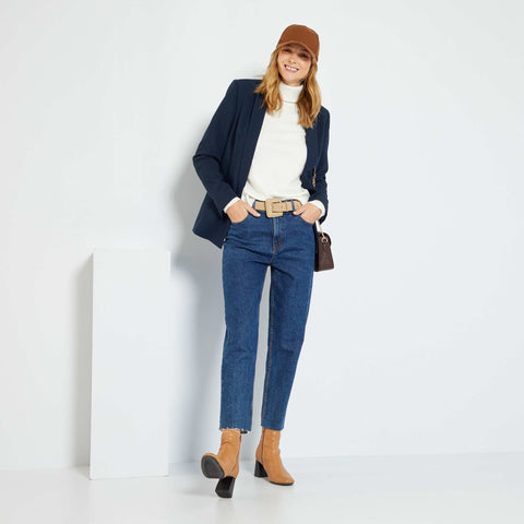 Veste blazer mi-longue