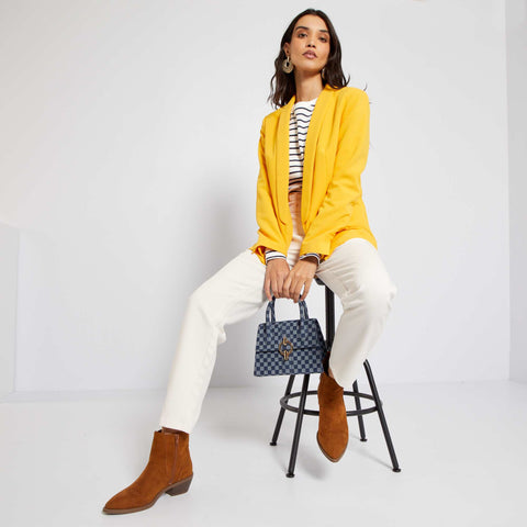 Veste blazer mi-longue