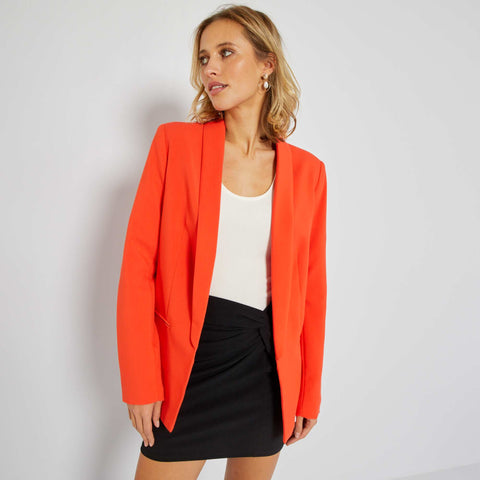Veste blazer mi-longue