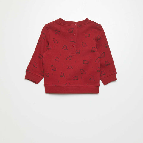 Sweat en molleton fin