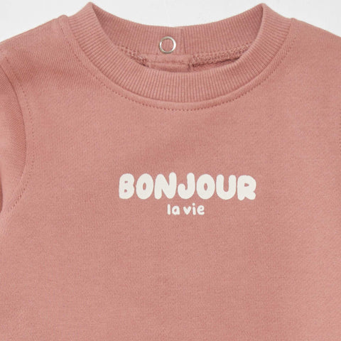 Sweat en molleton fin