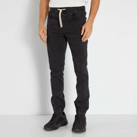 Jean Jogger à taille élastiquée
