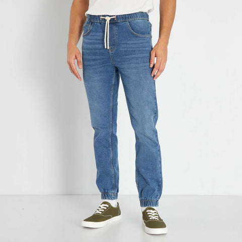Jean Jogger à taille élastiquée