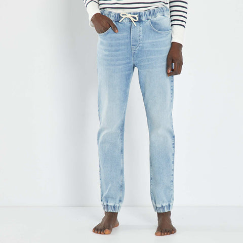 Jean Jogger à taille élastiquée