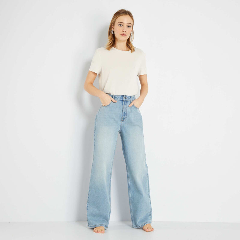 Jean wide leg - L30 – Triple stone – Kiabi Maroc