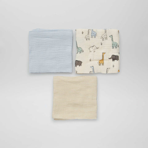 Lot de 3 langes