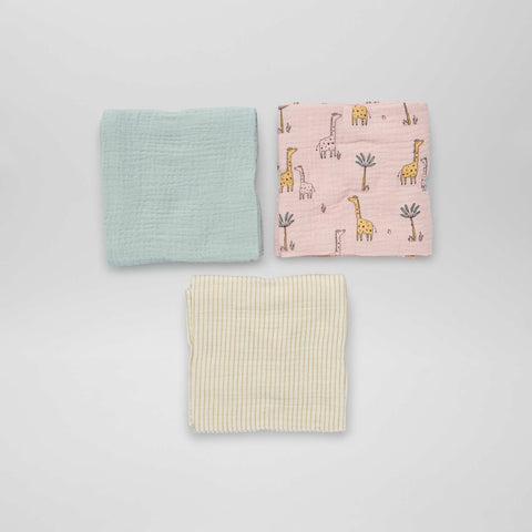 Lot de 3 langes
