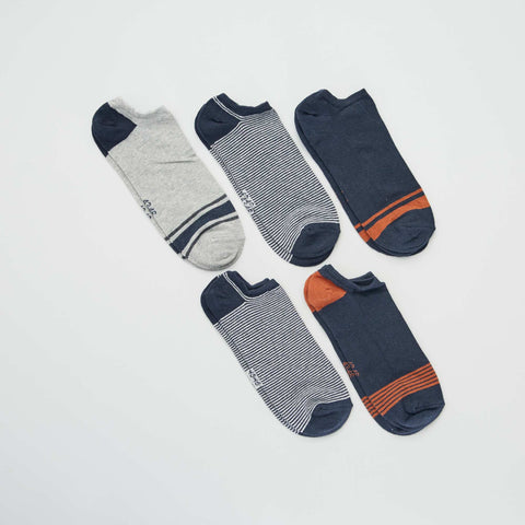 Lot de 5 chaussettes invisibles