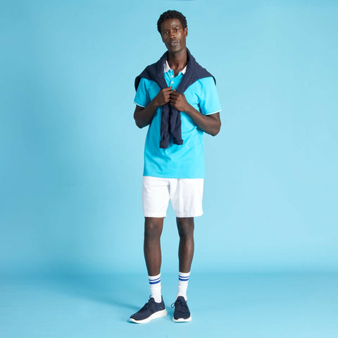 Polo en piqué de coton