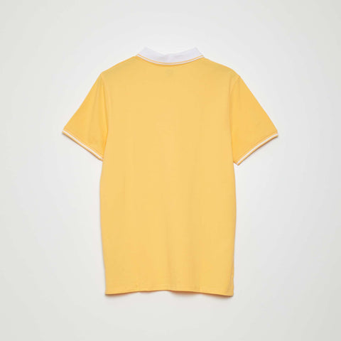 Polo en piqué de coton