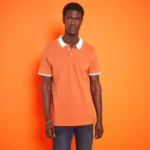 Polo en piqué de coton