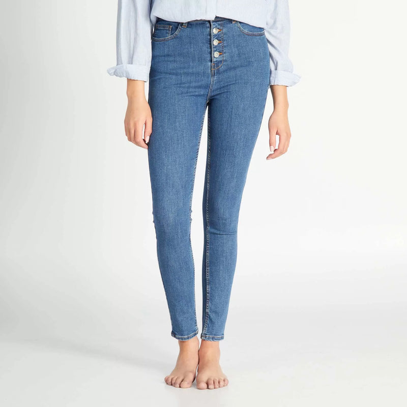 Jean skinny taille haute