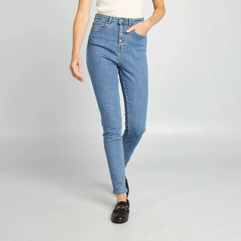 Jean skinny taille haute