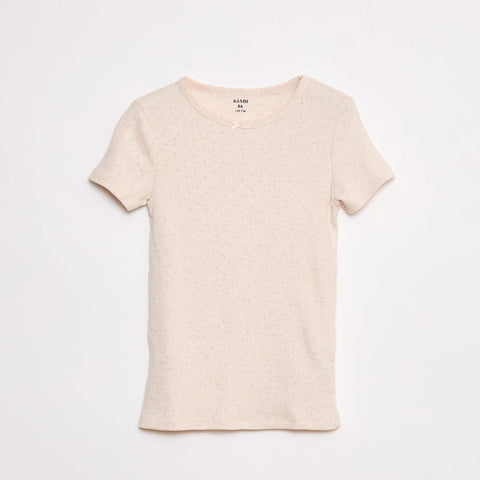 Lot de 3 t-shirts en maille pointelle