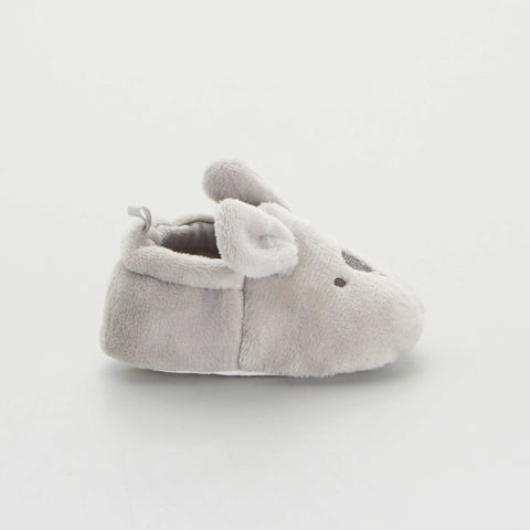 Chaussons bébé en velours