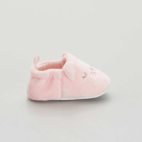 Chaussons bébé en velours