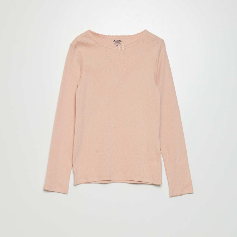 T-shirts en maille pointelle - Lot de 2