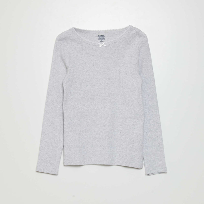 T-shirts en maille pointelle - Lot de 2