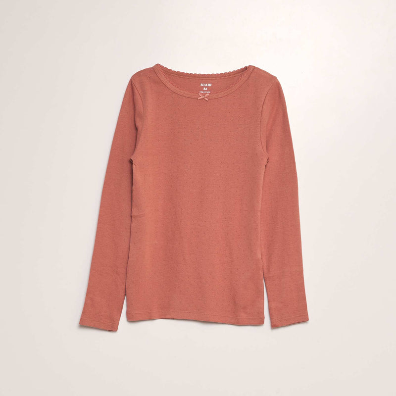 T-shirts en maille pointelle - Lot de 2