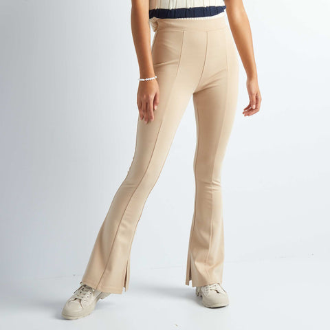 Pantalon flare/bootcut avec fentes