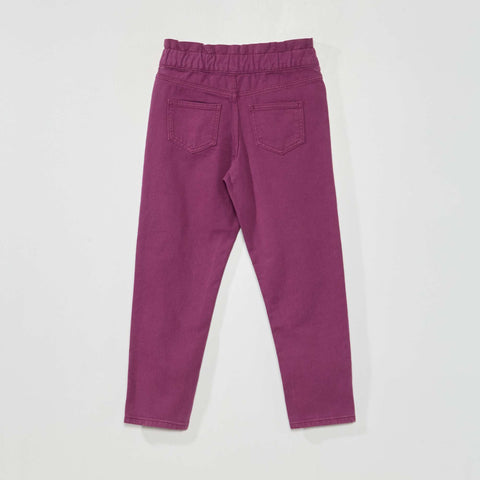 Pantalon denim coupe mom