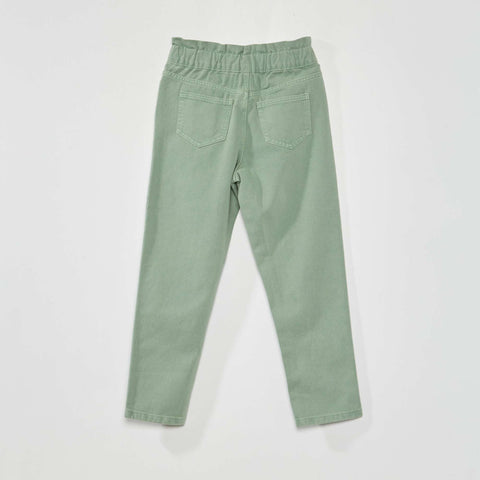 Pantalon denim coupe mom