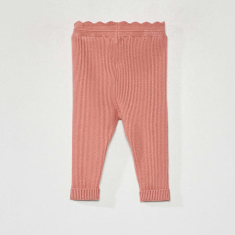 Legging en maille côtelée