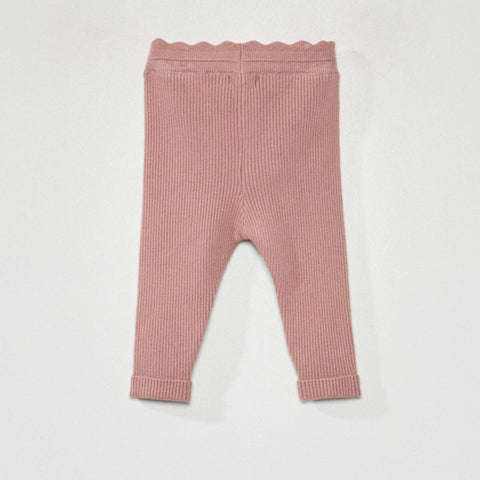 Legging en maille côtelée