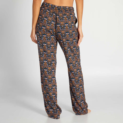 Pantalon de pyjama fluide imprimé