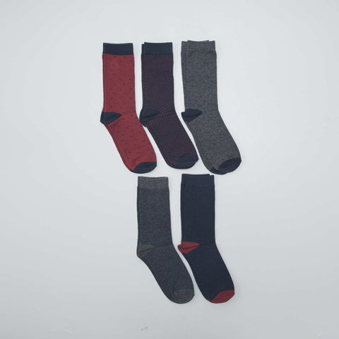 Lot de 5 paires de chaussettes fantaisies