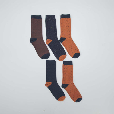 Lot de 5 paires de chaussettes fantaisies