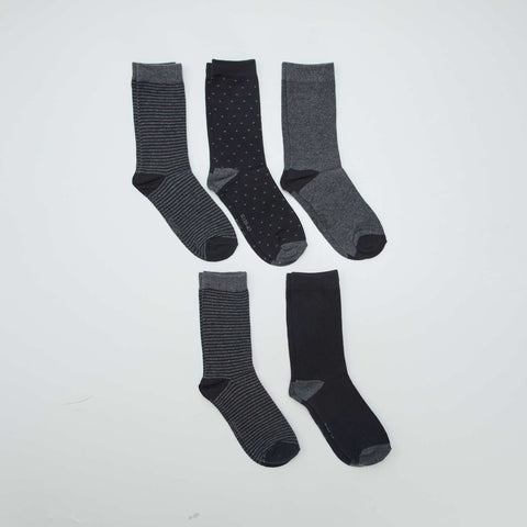 Lot de 5 paires de chaussettes fantaisies