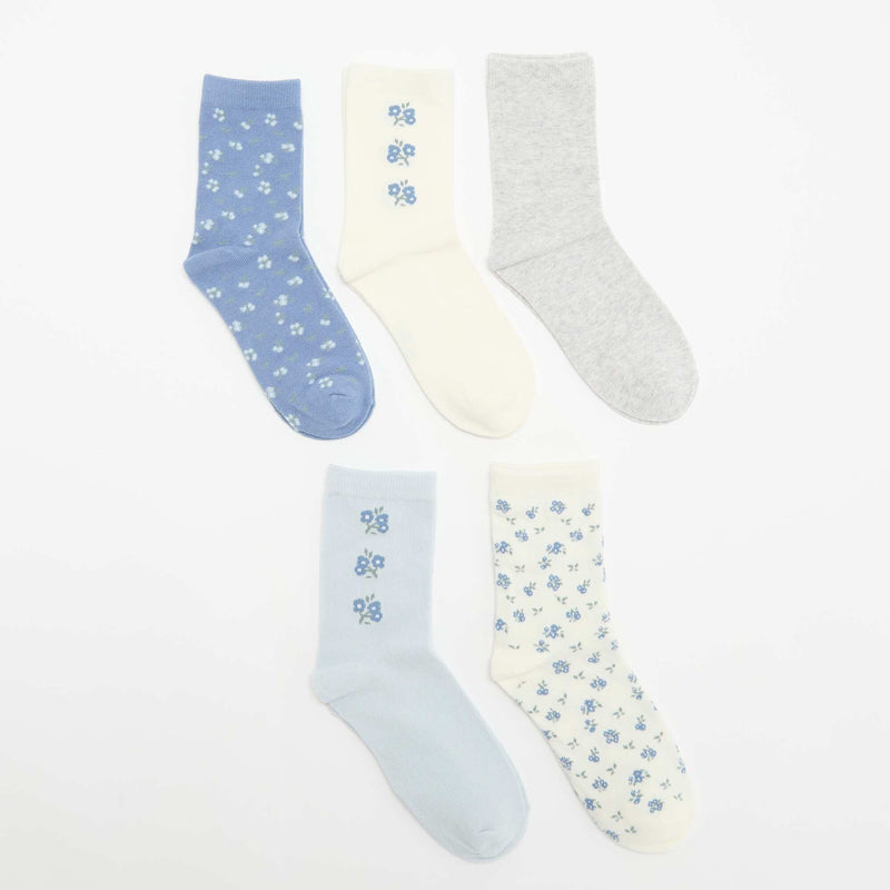 Lot de 5 paires de chaussettes – Bleu – Kiabi Maroc