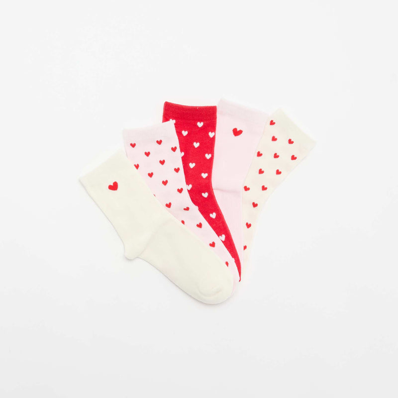 Lot de 5 paires de chaussettes – Rouge – Kiabi Maroc