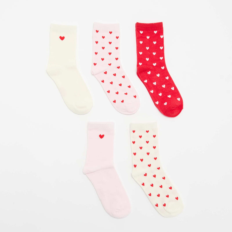 Lot de 5 paires de chaussettes – Rouge – Kiabi Maroc