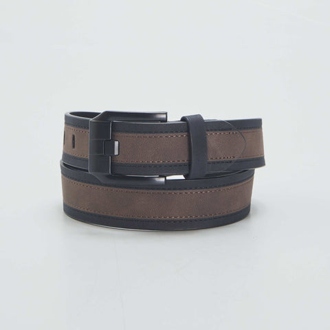 Ceinture en simili bicolore