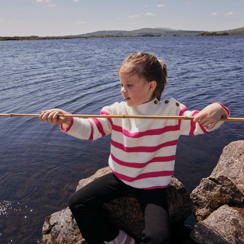 Pull marinière à manches longues