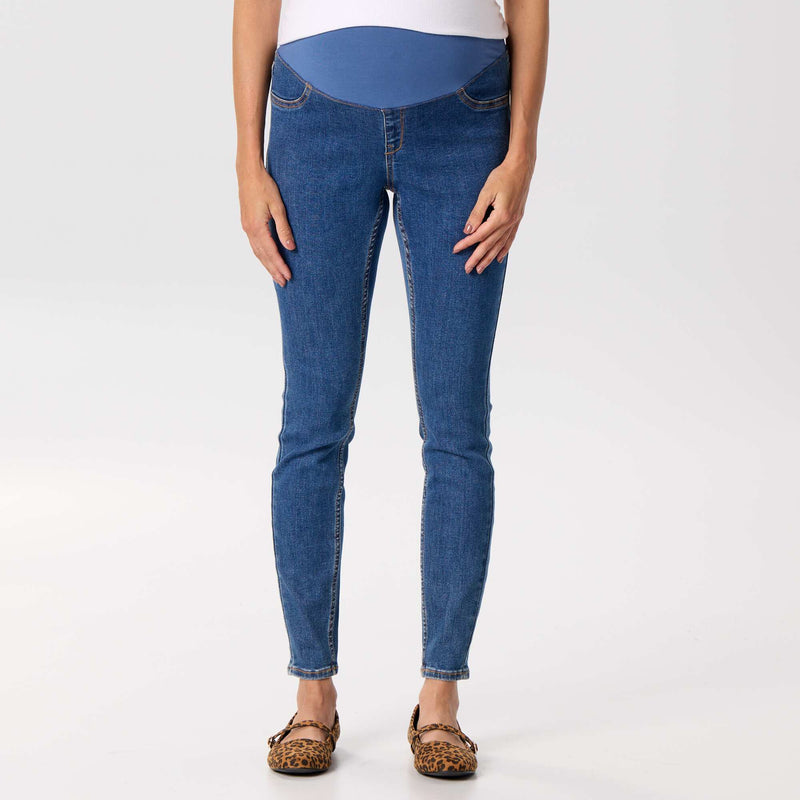 Jegging grossesse avec bandeau – Bleu – Kiabi Maroc