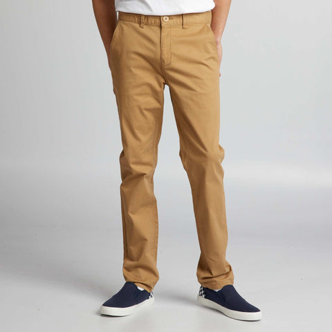 Pantalon chino uni