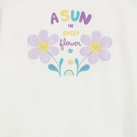 T-shirt en jersey 'fleurs'